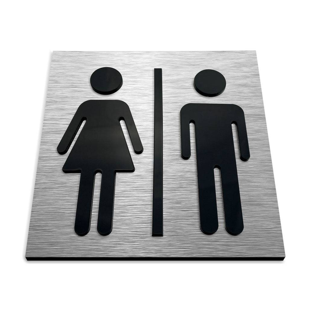 MODERN RESTROOM SIGNS - ALUMADESIGNCO Door Signs - Custom Door Signs For Business & Office