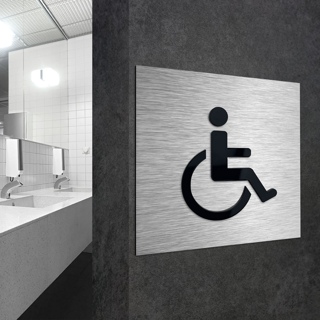 DISABLED SIGN - ALUMADESIGNCO Door Signs - Custom Door Signs For Business & Office