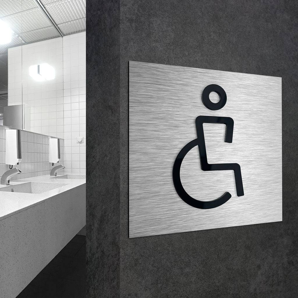HANDICAP RESTROOM SIGN - ALUMADESIGNCO Door Signs - Custom Door Signs For Business & Office