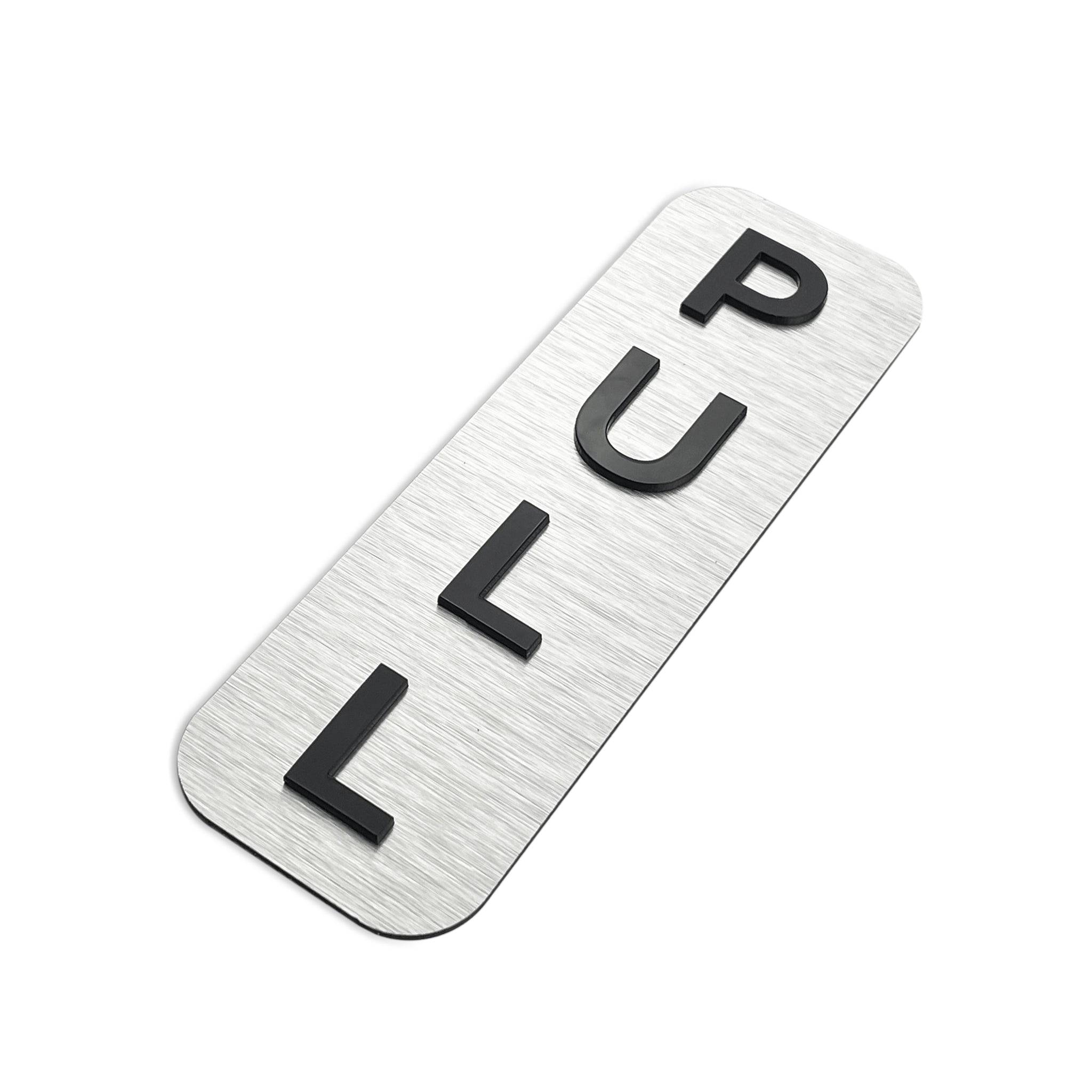PUSH AND PULL SIGNAGE - ALUMA Door Signs - Custom Door Signs For Business & Office