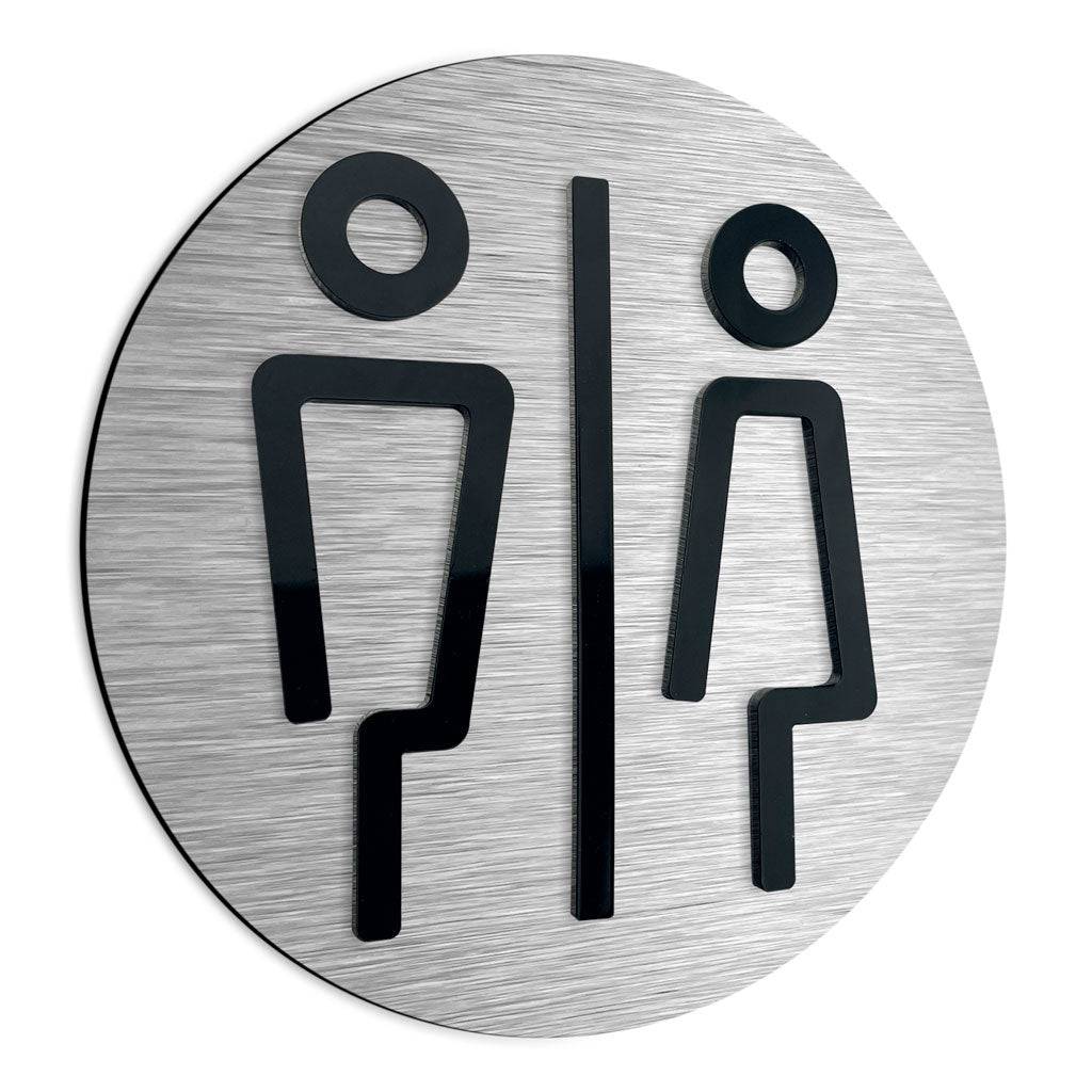 SIGNS FOR TOILETS MALE AND FEMALE - ALUMADESIGNCO Door Signs - Custom Door Signs For Business & Office