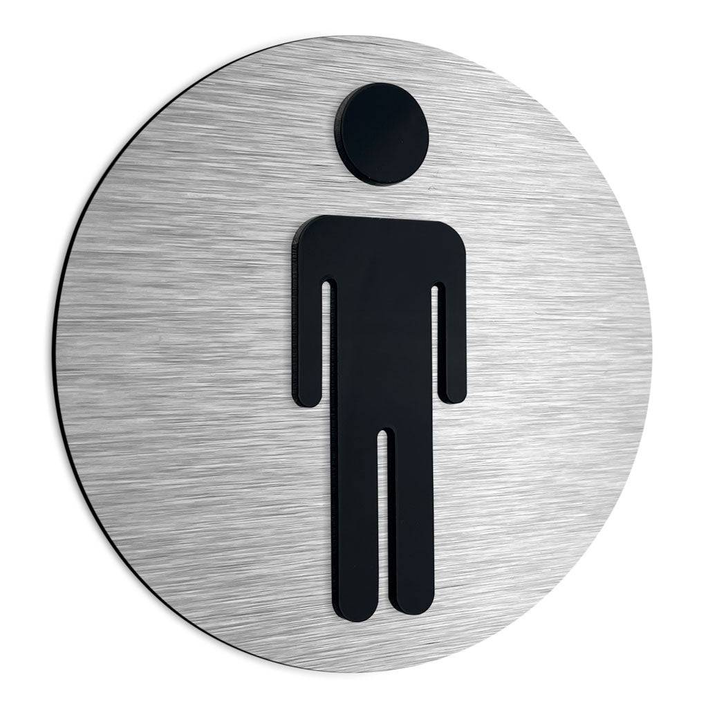 MALE RESTROOM SIGN - ALUMADESIGNCO Door Signs - Custom Door Signs For Business & Office