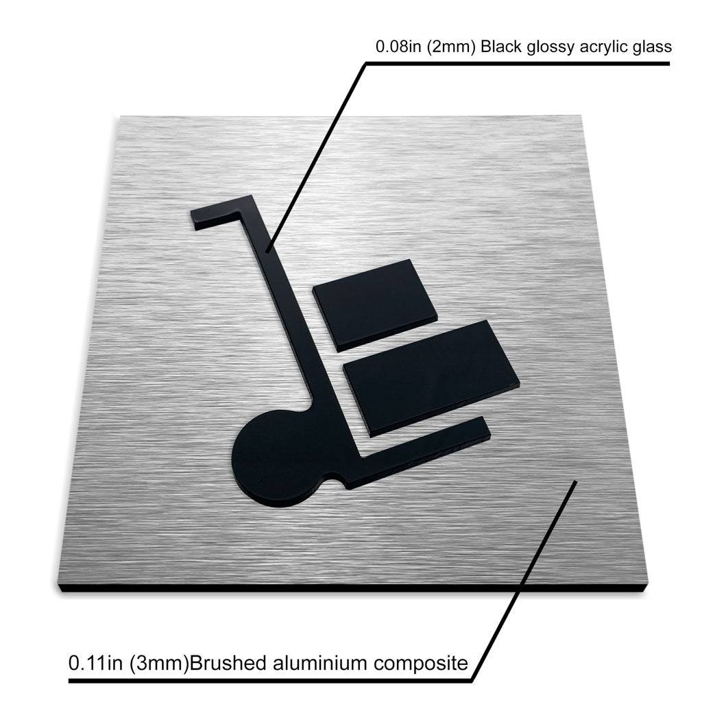 WARE HOUSE DOOR SIGN - ALUMADESIGNCO Door Signs - Custom Door Signs For Business & Office