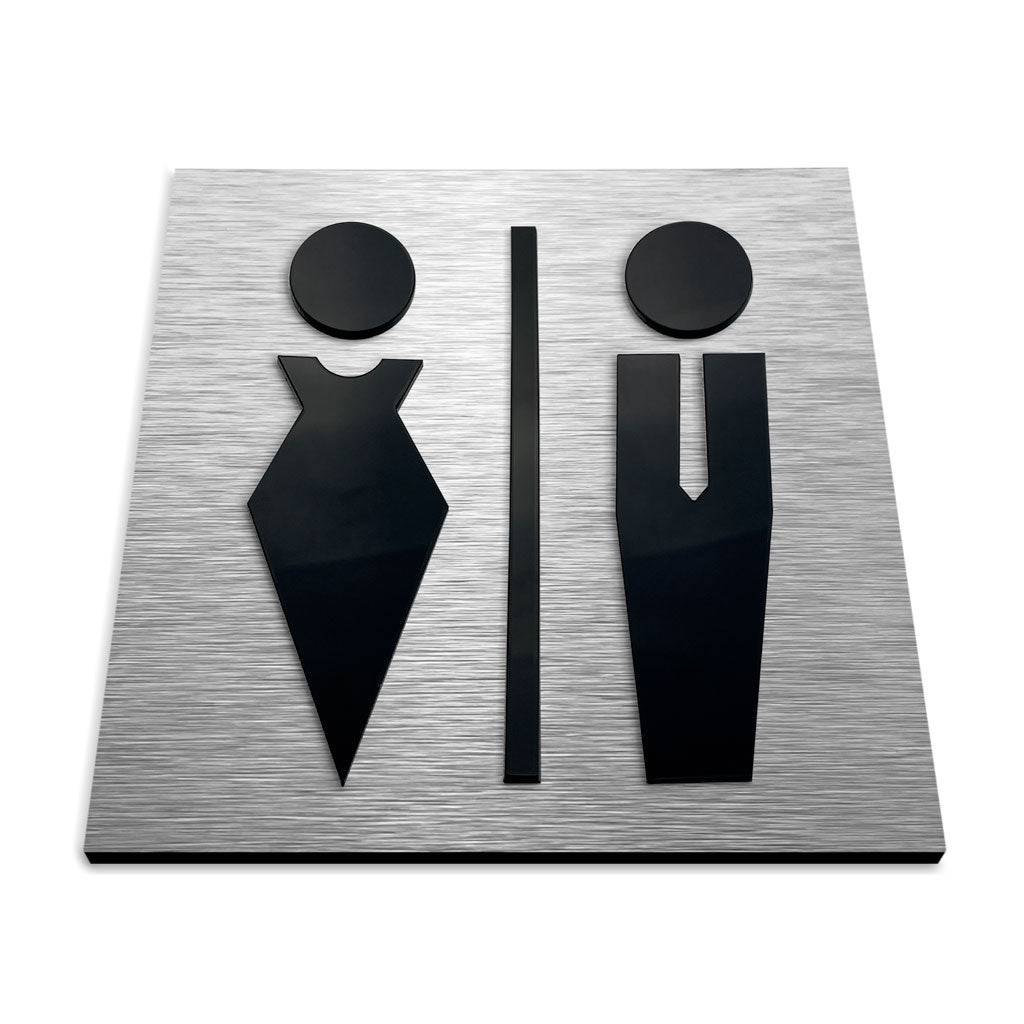 MEN WOMEN BATHROOM SIGNS - ALUMADESIGNCO Door Signs - Custom Door Signs For Business & Office