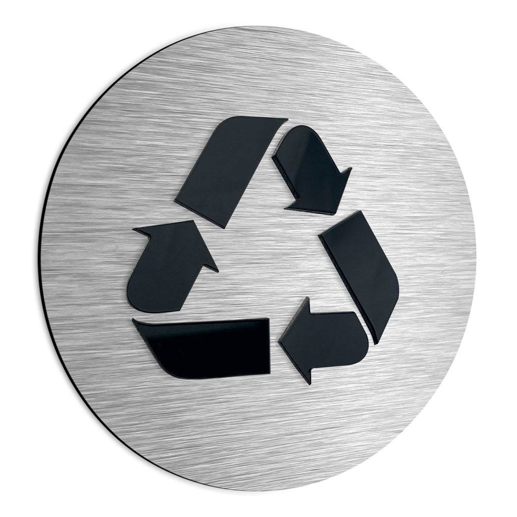 RECYCLING SIGNAGE - ALUMADESIGNCO Door Signs - Custom Door Signs For Business & Office