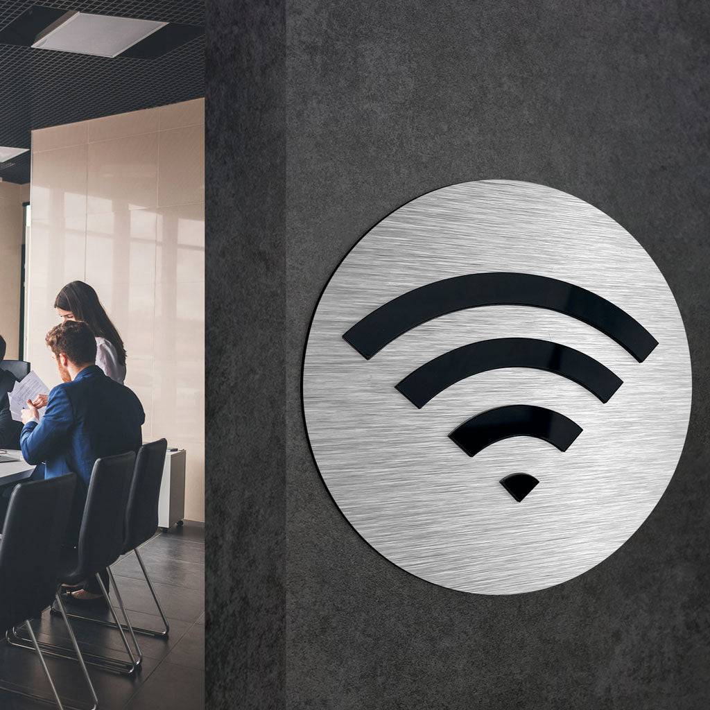 WIFI SIGN FOR GUEST ROOM - ALUMADESIGNCO Door Signs - Custom Door Signs For Business & Office