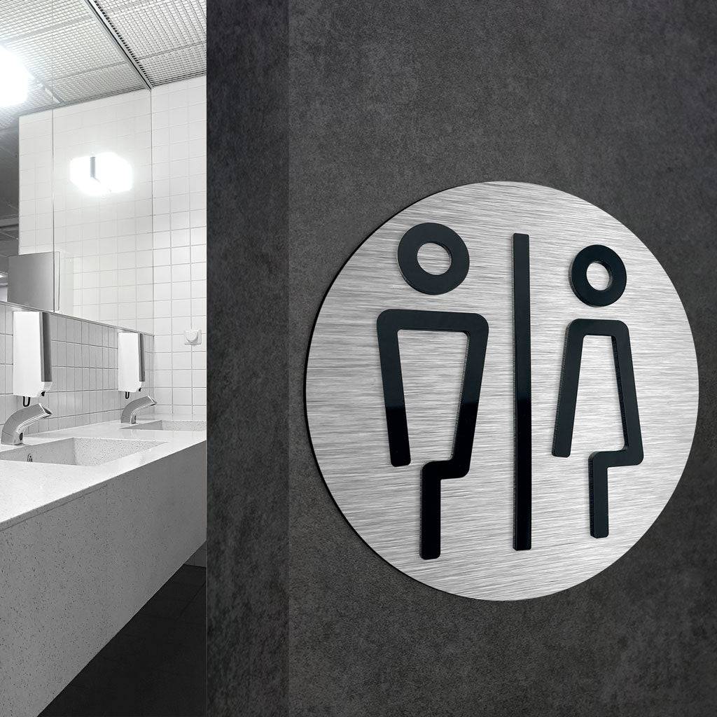 SIGNS FOR TOILETS MALE AND FEMALE - ALUMADESIGNCO Door Signs - Custom Door Signs For Business & Office