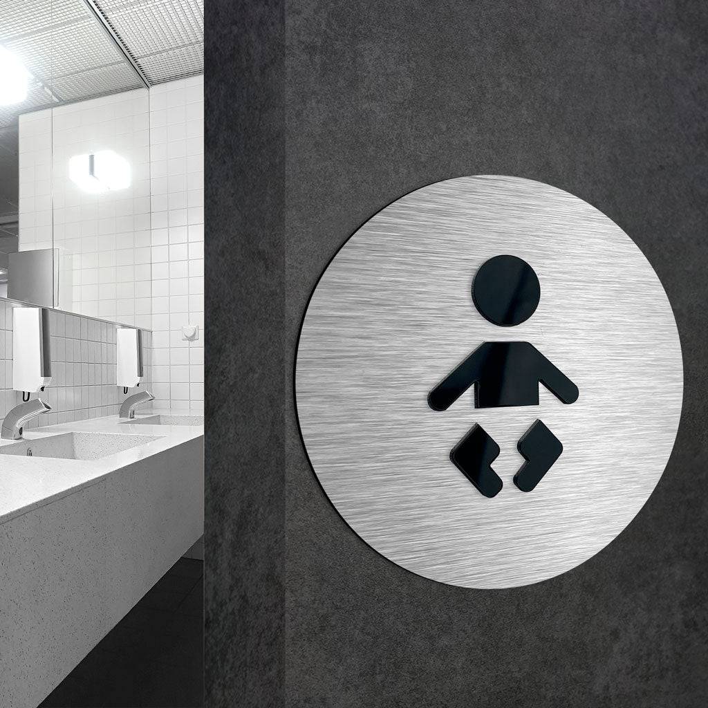 BABY SIGN FOR DIAPER CHANGE - ALUMADESIGNCO Door Signs - Custom Door Signs For Business & Office