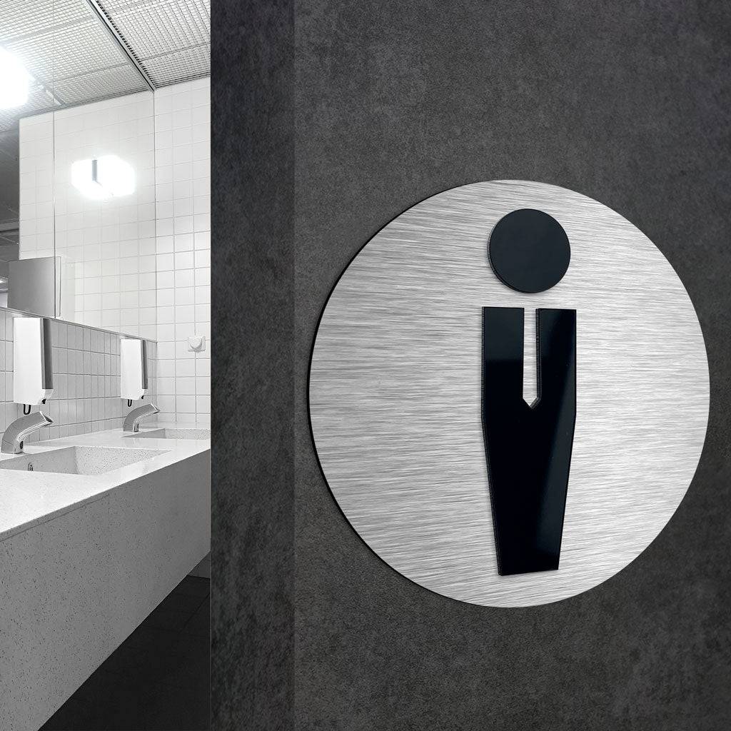 MALE RESTROOM SIGNAGE - ALUMADESIGNCO Door Signs - Custom Door Signs For Business & Office
