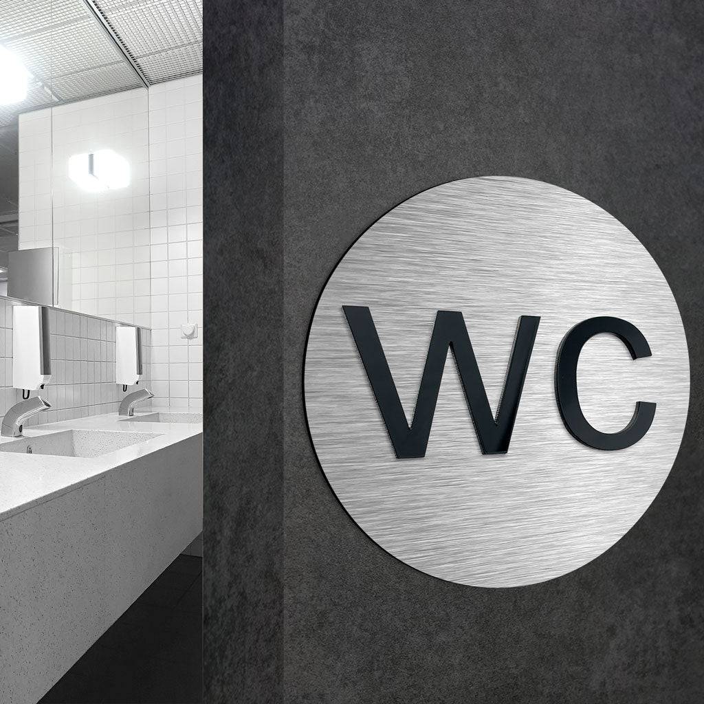 WC DOOR SIGN - ALUMADESIGNCO Door Signs - Custom Door Signs For Business & Office