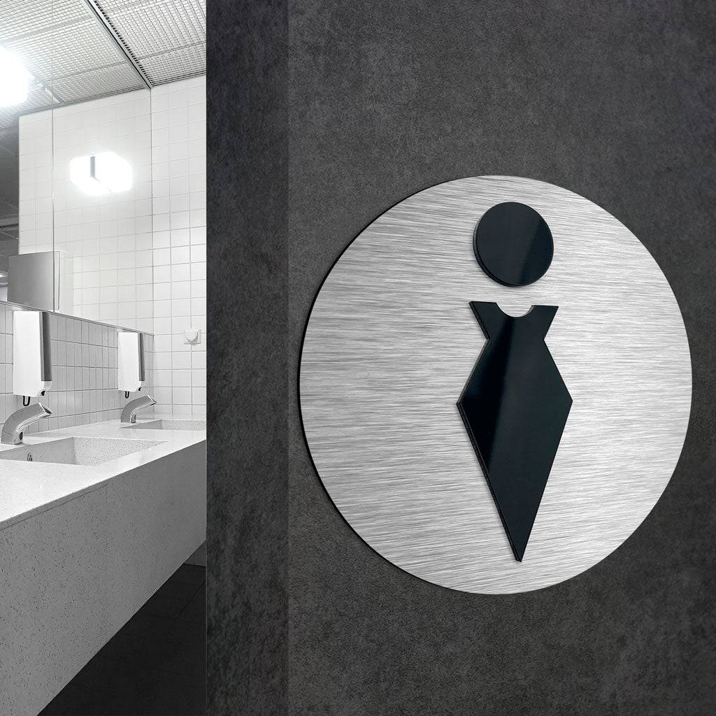 LADIES BATHROOM SIGN - ALUMADESIGNCO Door Signs - Custom Door Signs For Business & Office