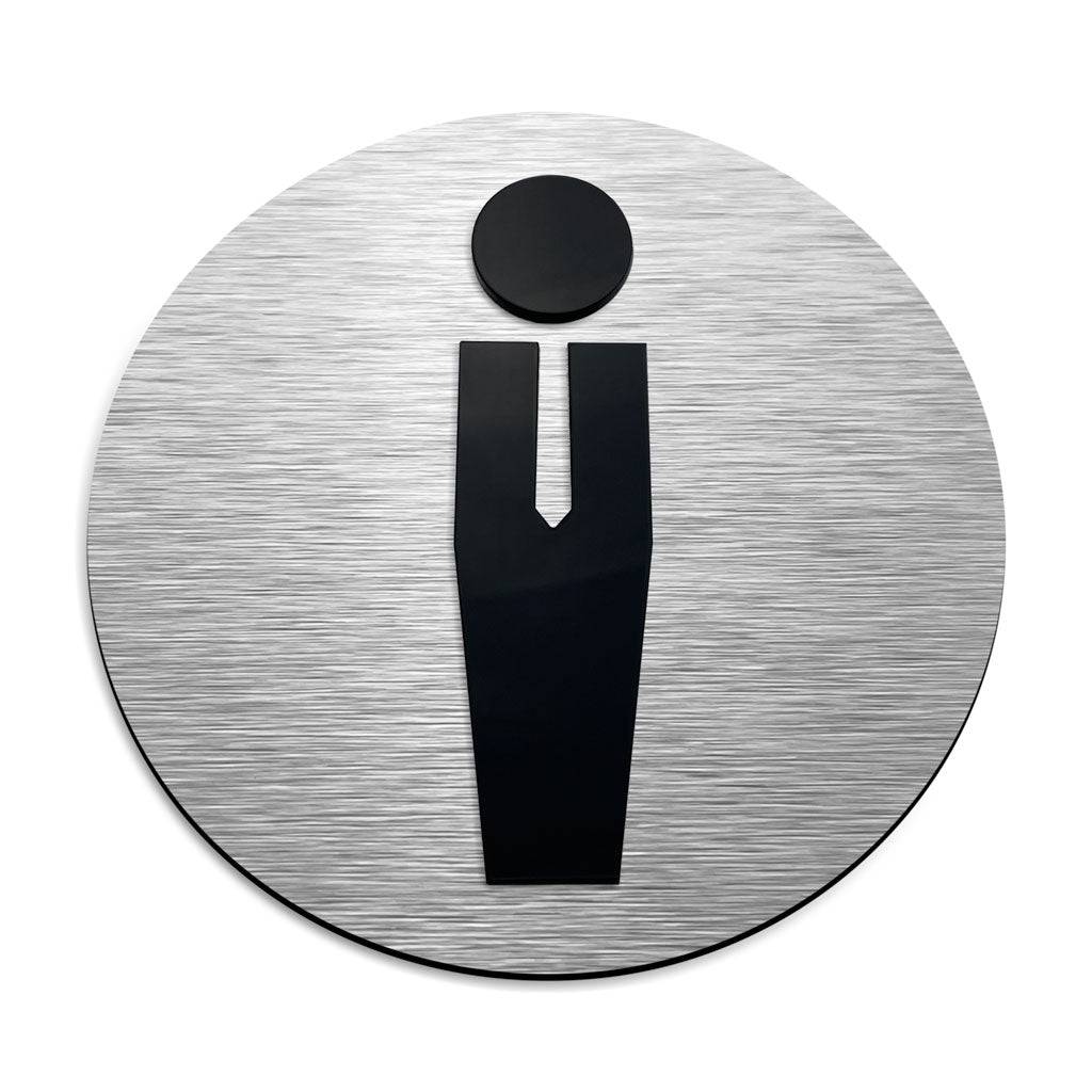 MALE RESTROOM SIGNAGE - ALUMADESIGNCO Door Signs - Custom Door Signs For Business & Office