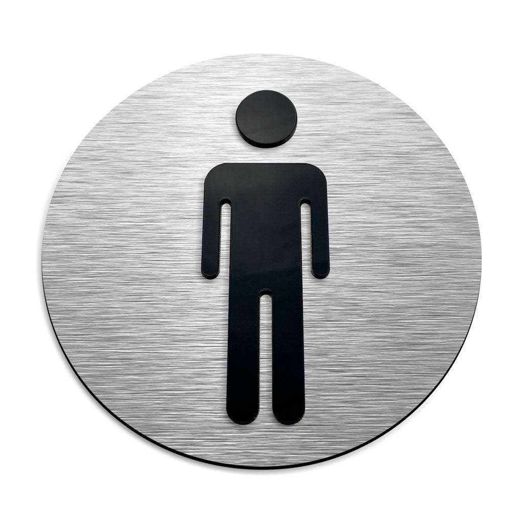 MALE RESTROOM SIGN - ALUMADESIGNCO Door Signs - Custom Door Signs For Business & Office
