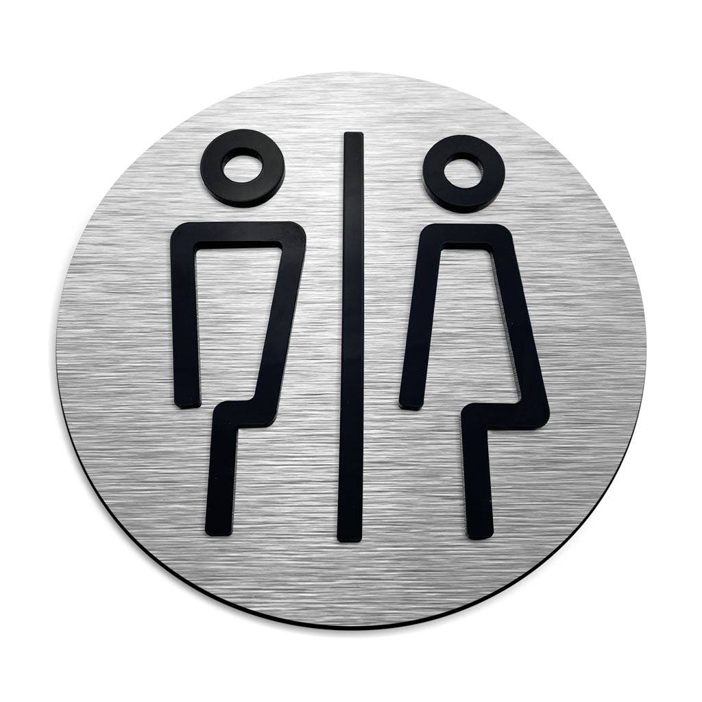 SIGNS FOR TOILETS MALE AND FEMALE - ALUMADESIGNCO Door Signs - Custom Door Signs For Business & Office
