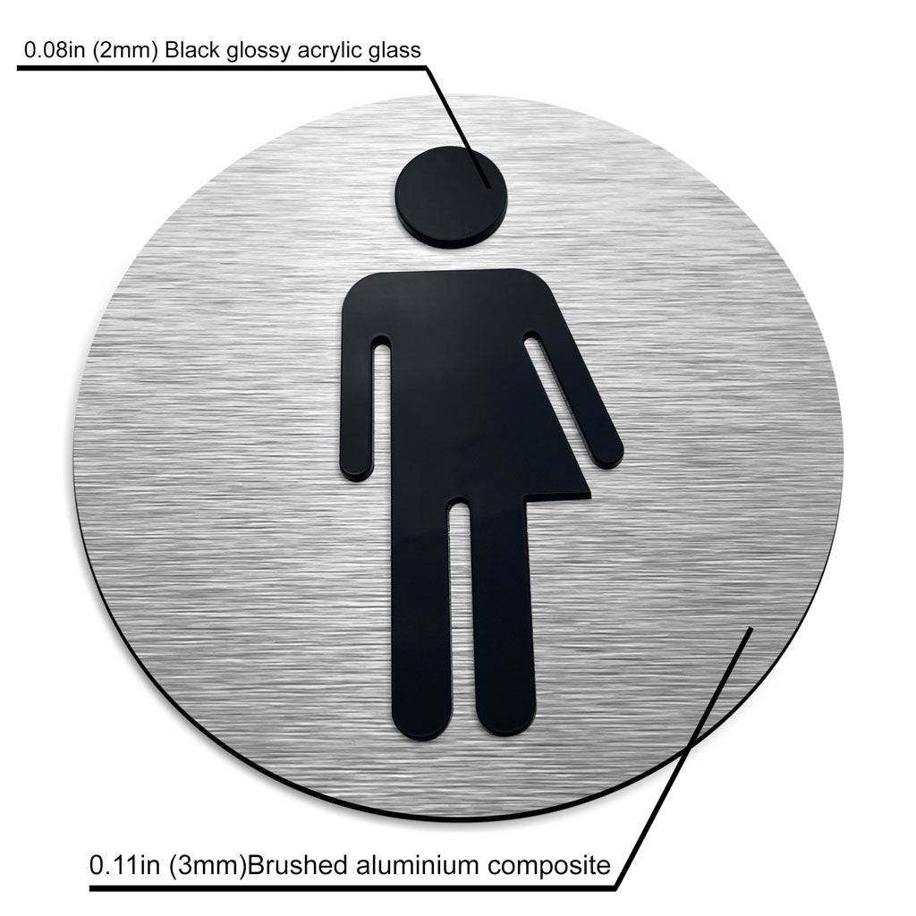 TRANSGENDER BATHROOM SIGN - ALUMADESIGNCO Door Signs - Custom Door Signs For Business & Office