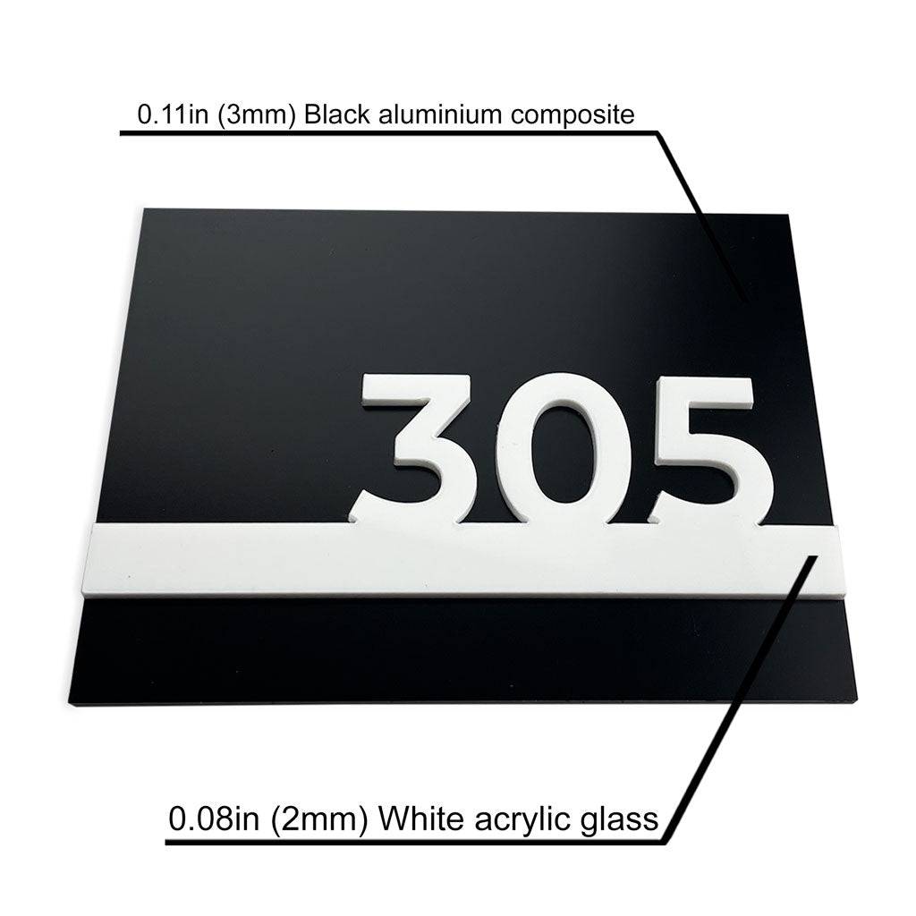 HOTEL DOOR NUMBERS - ALUMADESIGNCO Door Signs - Custom Door Signs For Business & Office