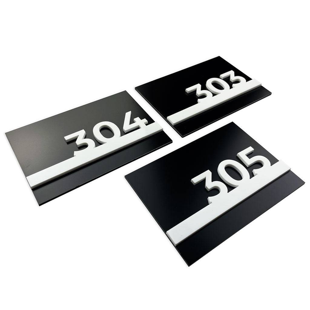 HOTEL DOOR NUMBERS - ALUMADESIGNCO Door Signs - Custom Door Signs For Business & Office