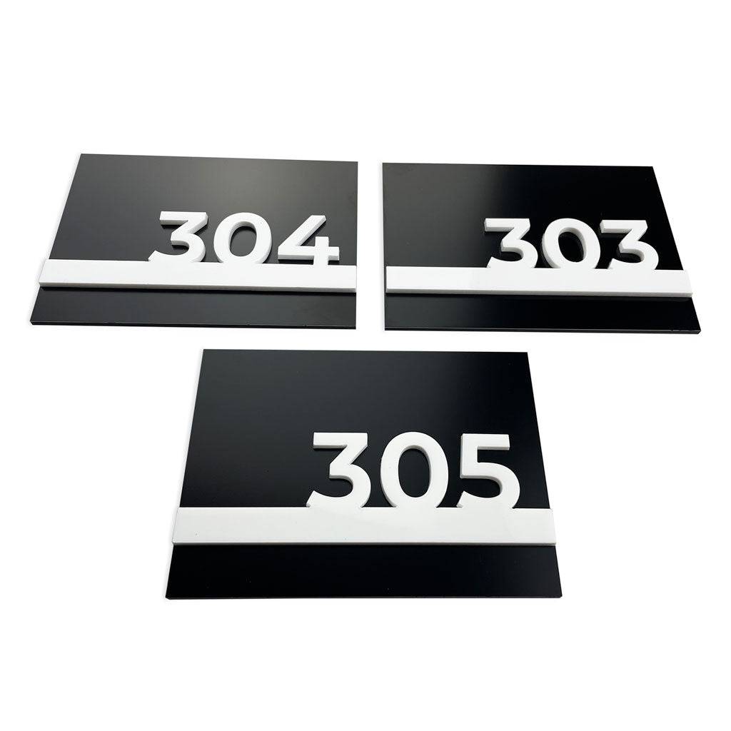 HOTEL DOOR NUMBERS - ALUMADESIGNCO Door Signs - Custom Door Signs For Business & Office
