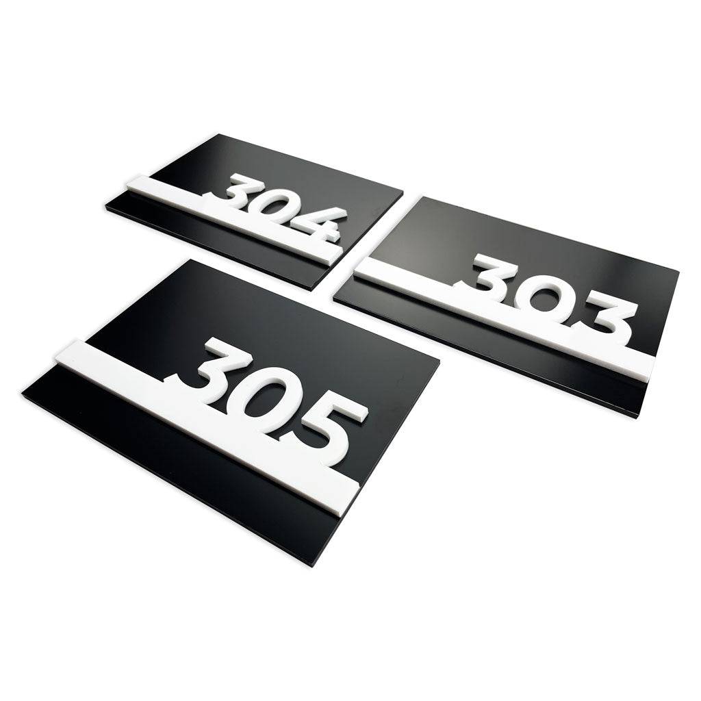 HOTEL DOOR NUMBERS - ALUMADESIGNCO Door Signs - Custom Door Signs For Business & Office