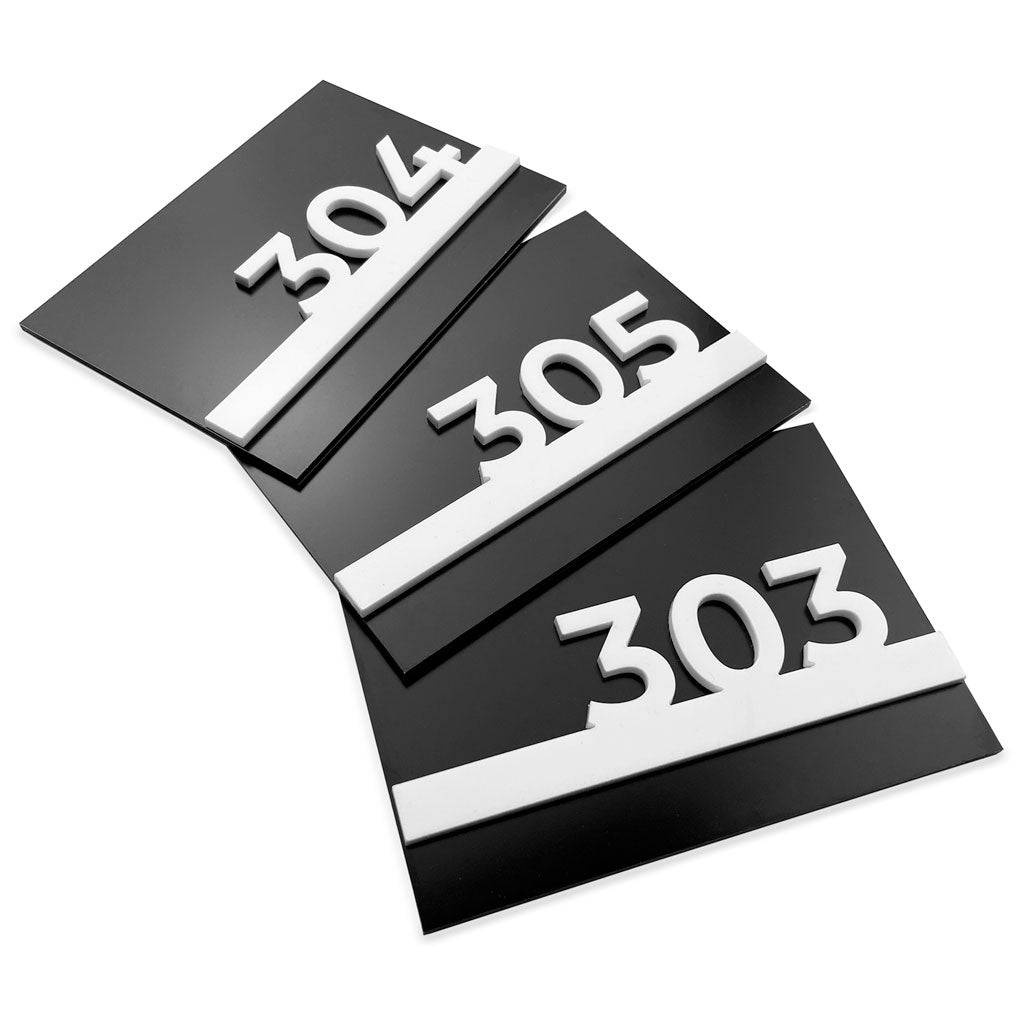 HOTEL DOOR NUMBERS - ALUMADESIGNCO Door Signs - Custom Door Signs For Business & Office