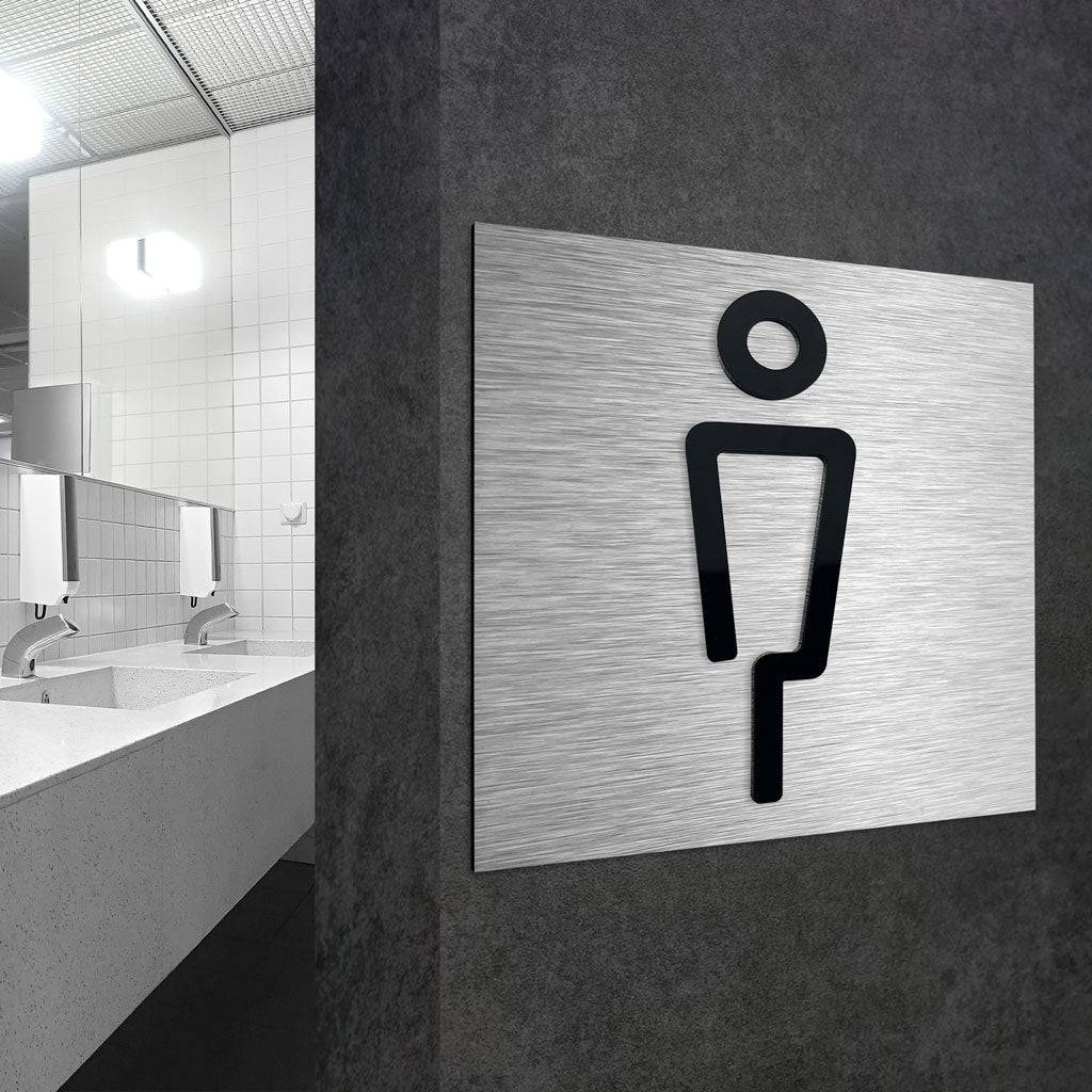 MENS TOILET SIGN - ALUMADESIGNCO Door Signs - Custom Door Signs For Business & Office