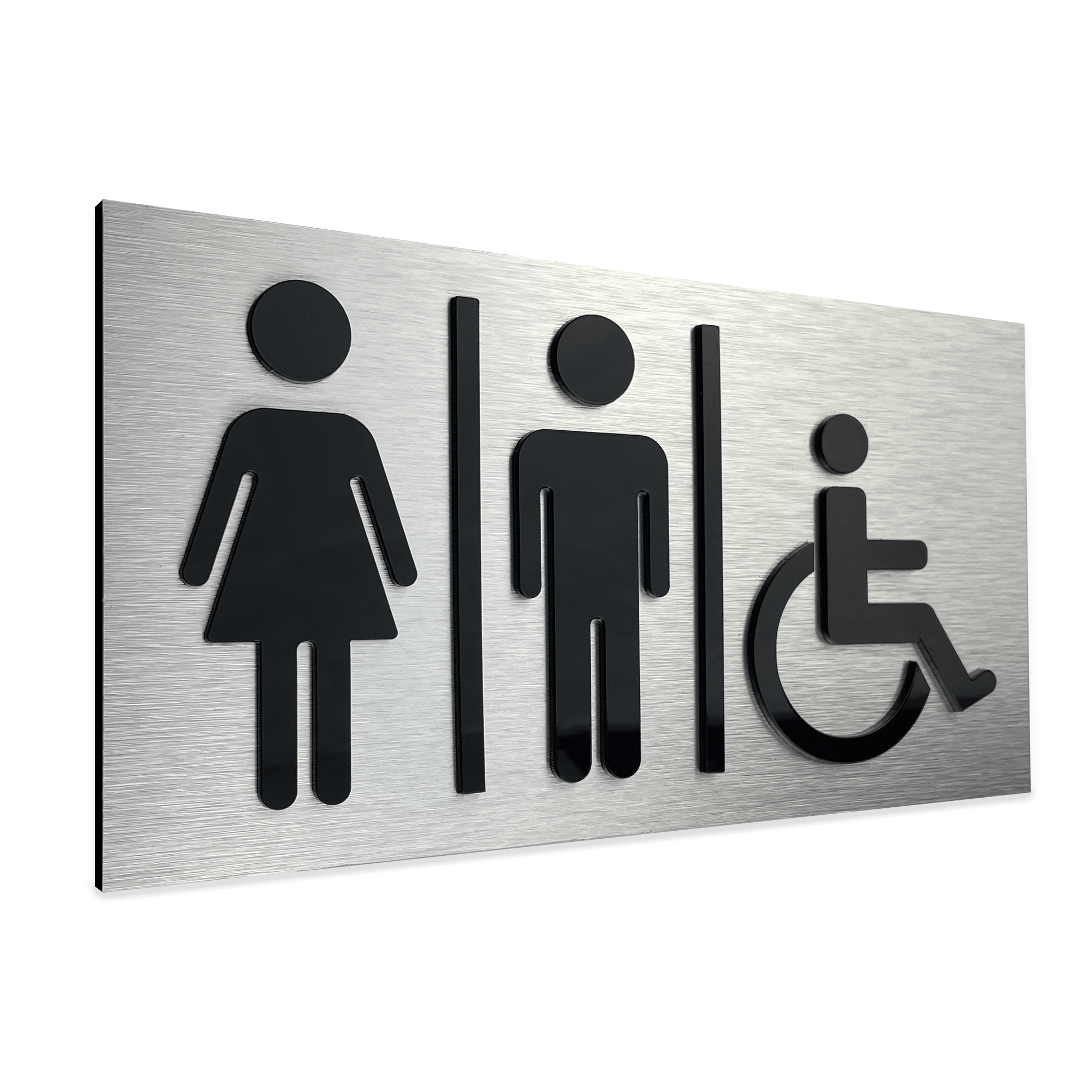 ALL GENDER RESTROOM SIGN - ALUMADESIGNCO Door Signs - Custom Door Signs For Business & Office