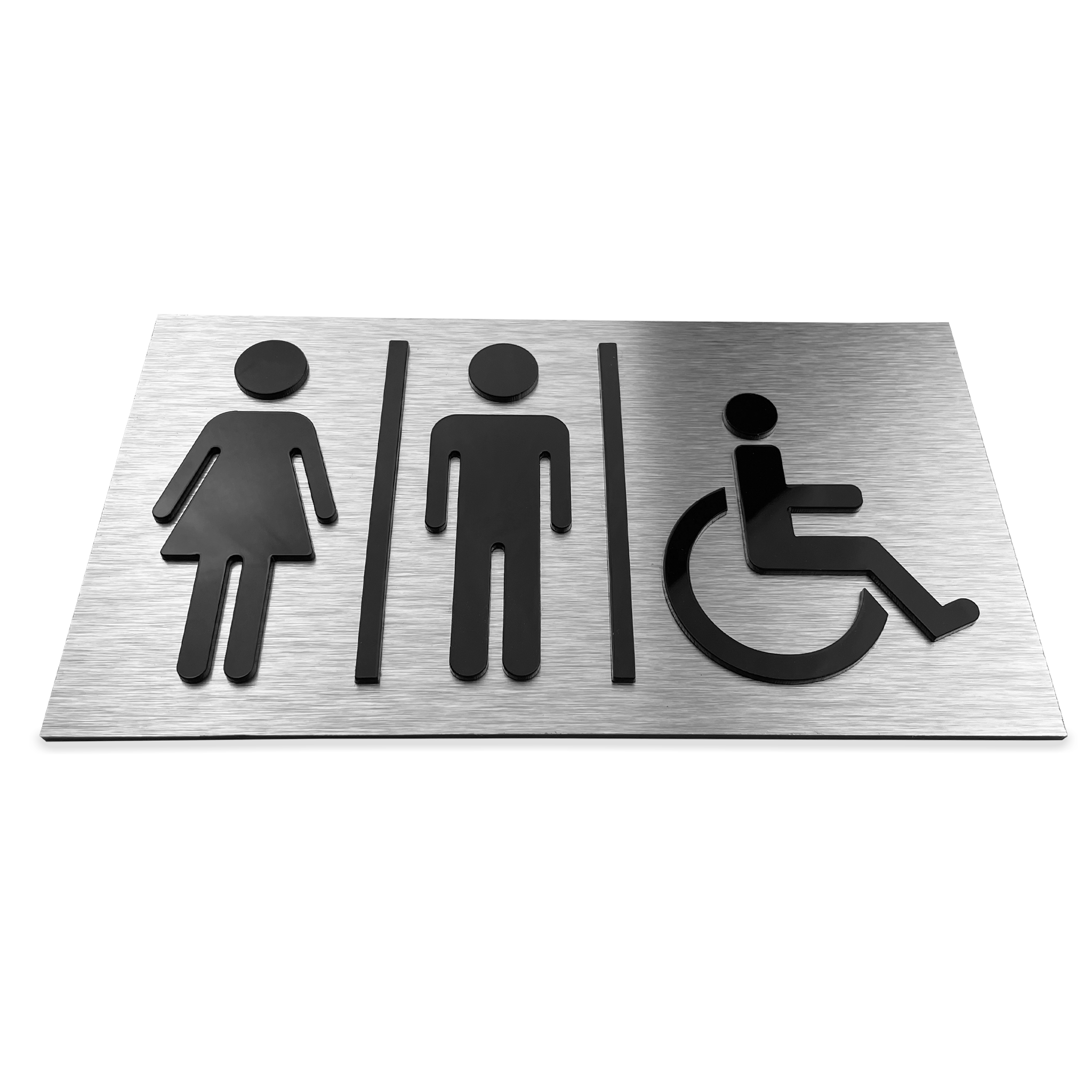 ALL GENDER RESTROOM SIGN - ALUMADESIGNCO Door Signs - Custom Door Signs For Business & Office