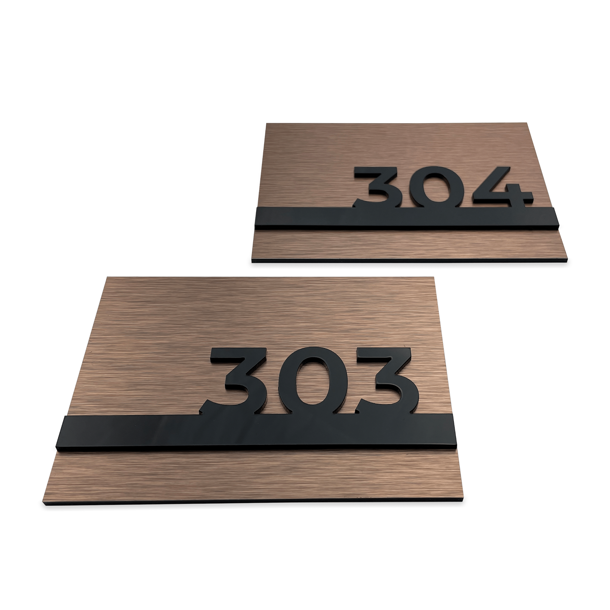 BRONZE HOTEL DOOR SIGNS - ALUMADESIGNCO Door Signs - Custom Door Signs For Business & Office