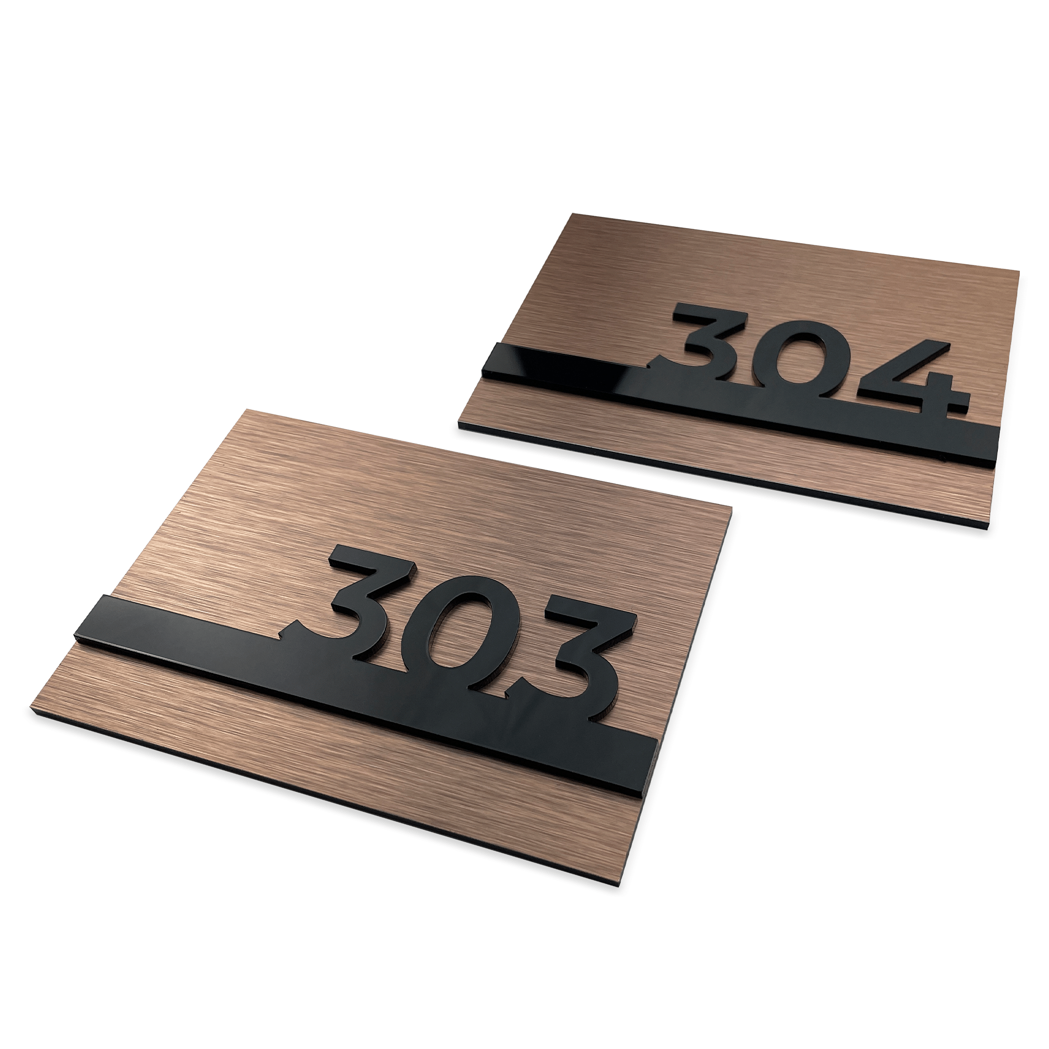 BRONZE HOTEL DOOR SIGNS - ALUMADESIGNCO Door Signs - Custom Door Signs For Business & Office