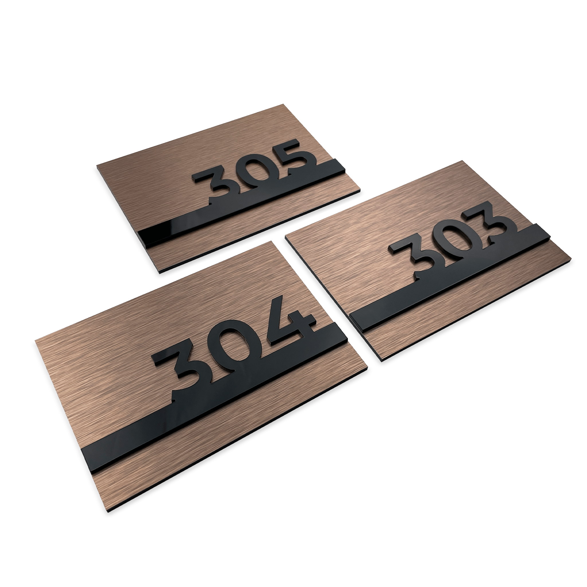 BRONZE HOTEL DOOR SIGNS - ALUMADESIGNCO Door Signs - Custom Door Signs For Business & Office