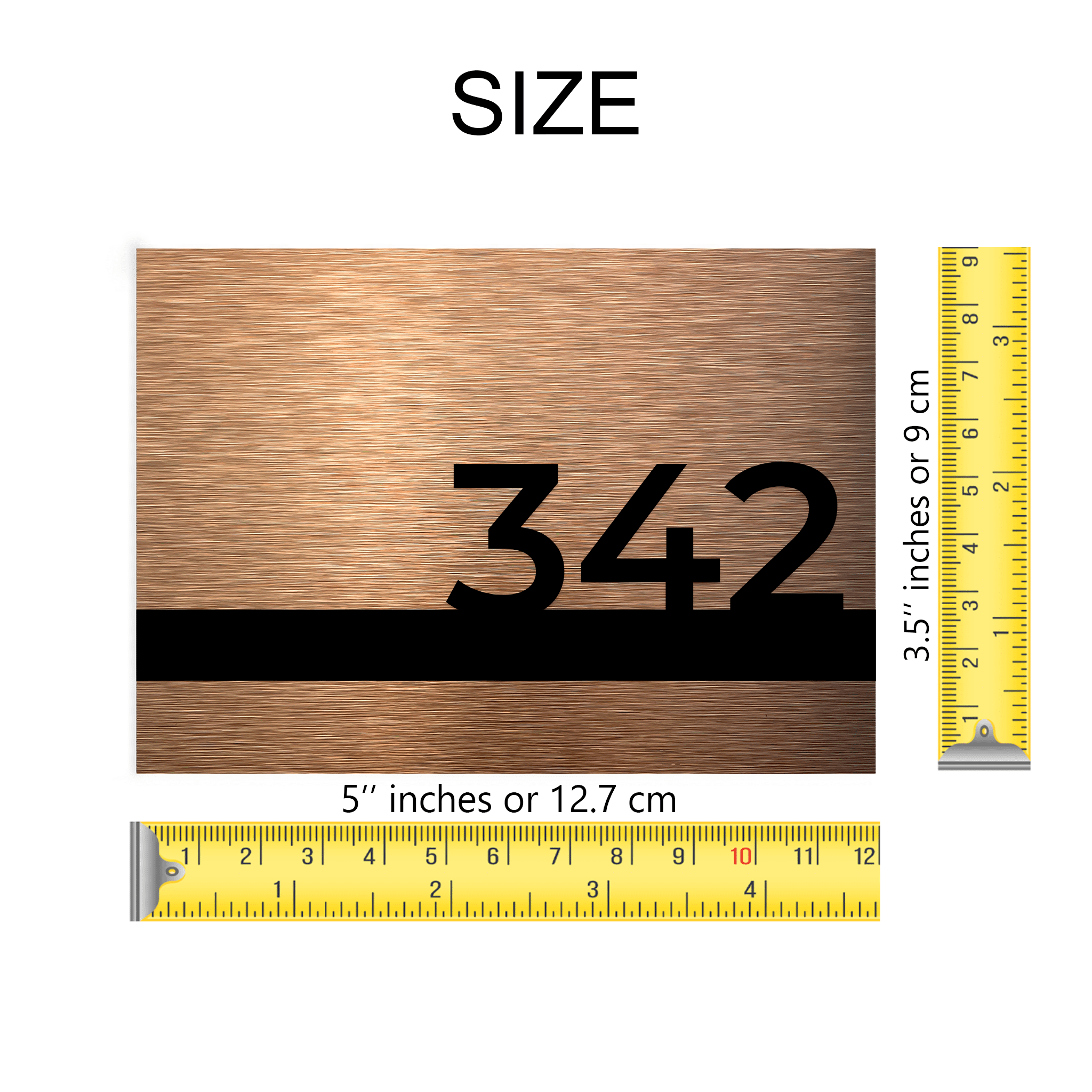 BRONZE HOTEL DOOR SIGNS - ALUMADESIGNCO Door Signs - Custom Door Signs For Business & Office