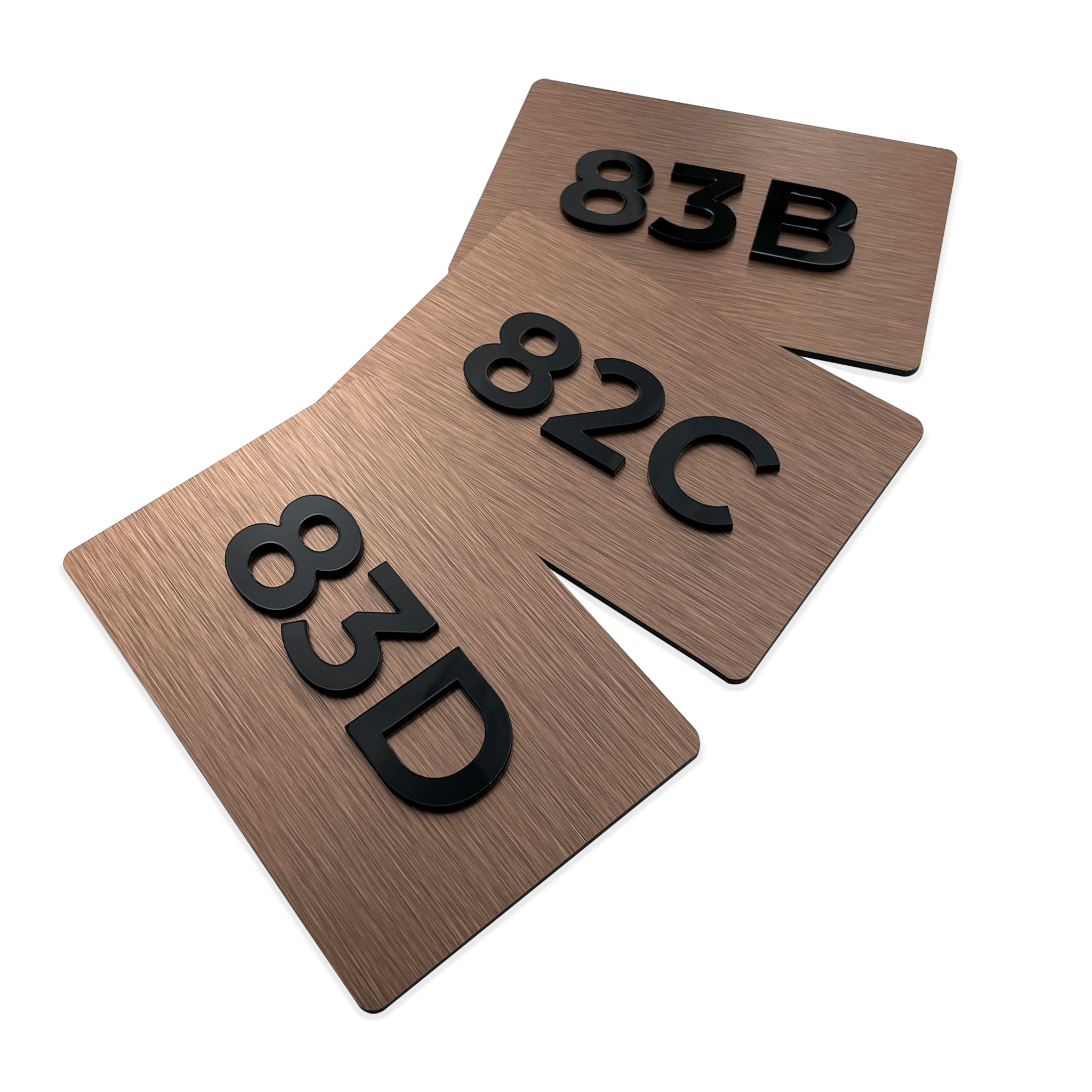 BRONZE ROOM NUMBERS FOR DOORS - ALUMADESIGNCO Door Signs - Custom Door Signs For Business & Office