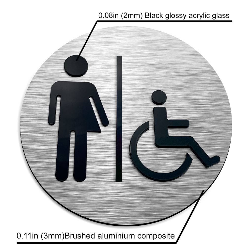 INCLUSIVE RESTROOM SIGN - ALUMADESIGNCO Door Signs - Custom Door Signs For Business & Office