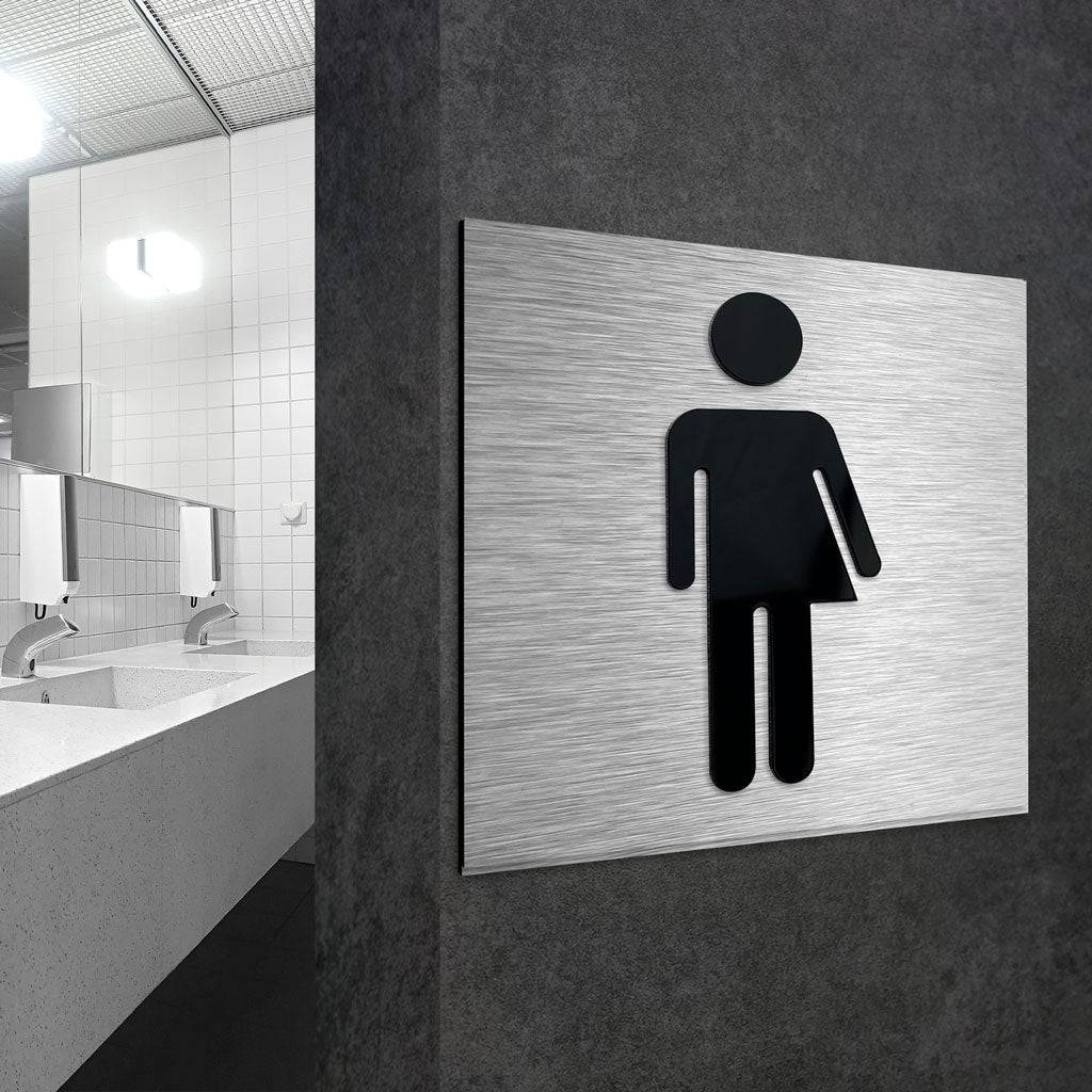 GENDER NEUTRAL RESTROOM SIGNS - ALUMADESIGNCO Door Signs - Custom Door Signs For Business & Office