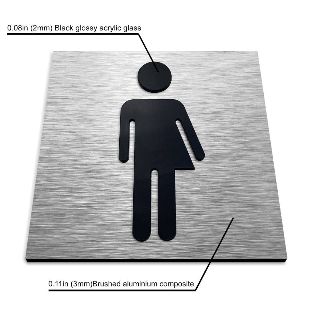 GENDER NEUTRAL RESTROOM SIGNS - ALUMADESIGNCO Door Signs - Custom Door Signs For Business & Office