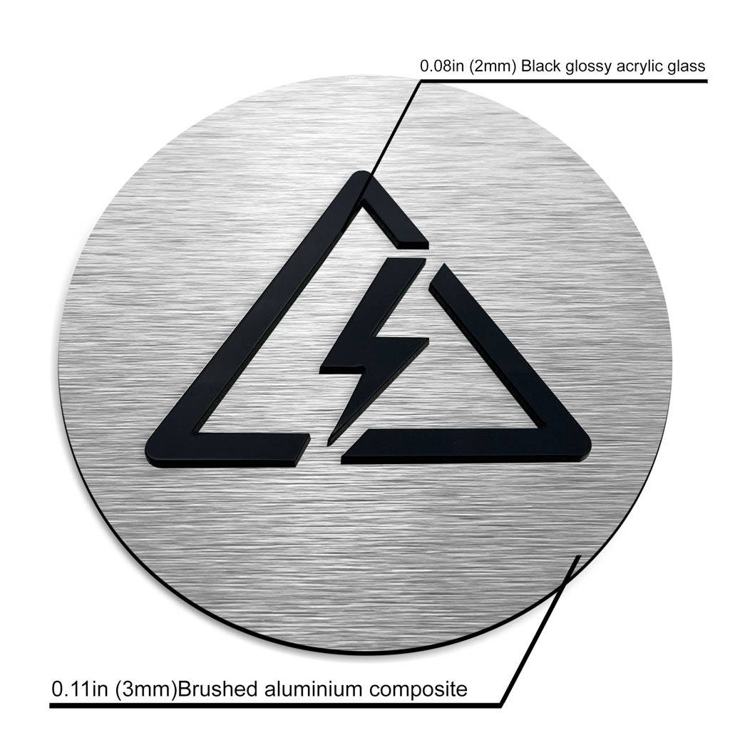 DANGER ELECTRICITY SIGN - ALUMADESIGNCO Door Signs - Custom Door Signs For Business & Office