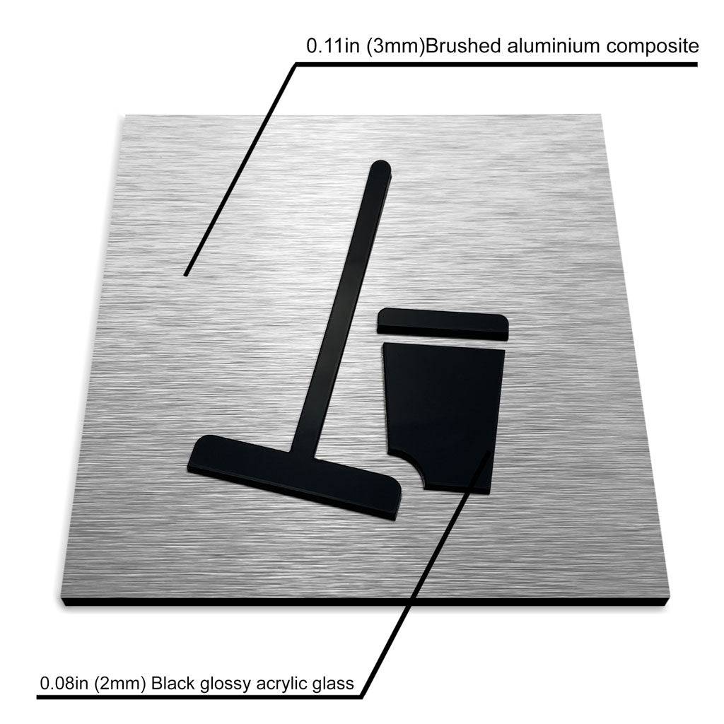SOILED UTILITY ROOM SIGN - ALUMADESIGNCO Door Signs - Custom Door Signs For Business & Office