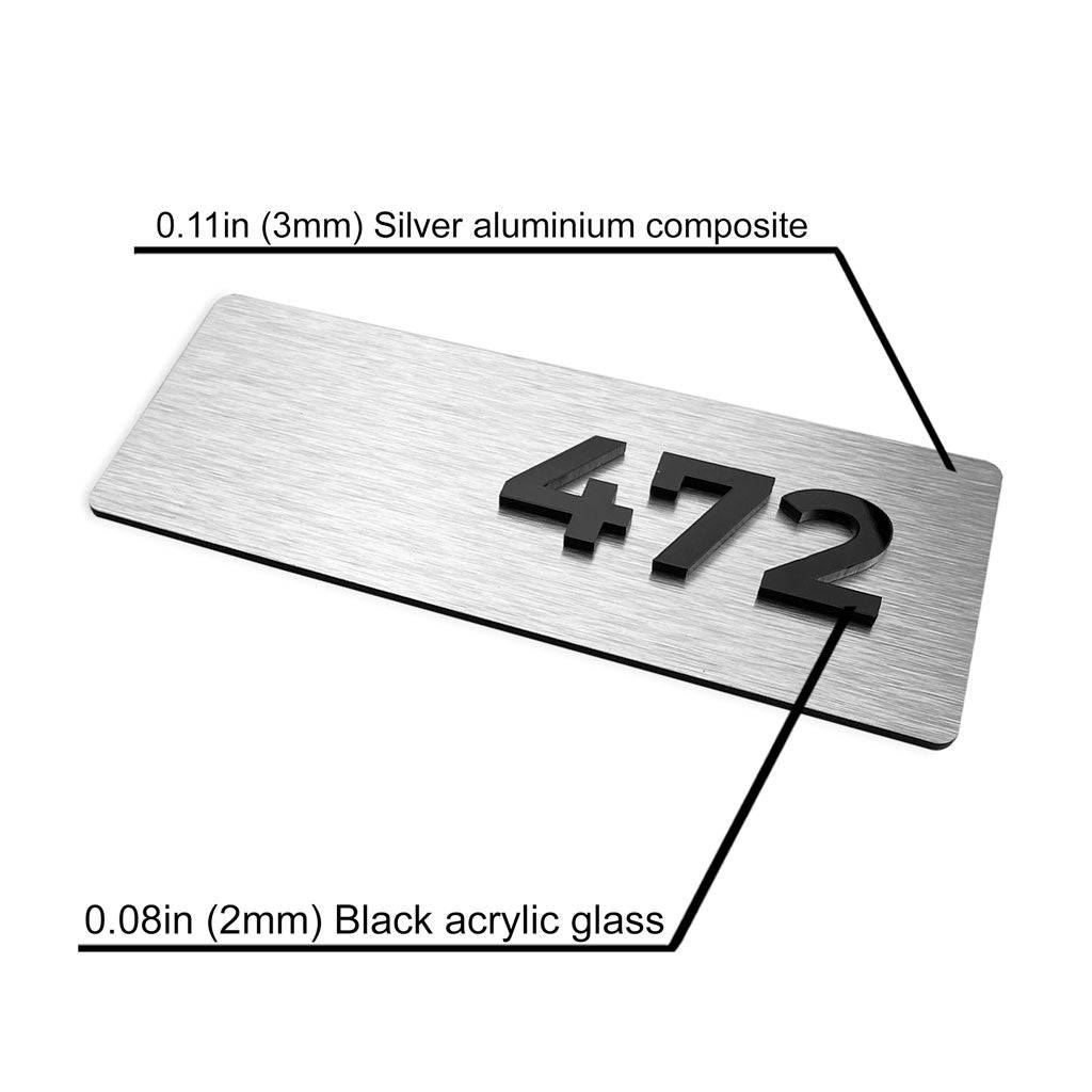 APARTMENT NUMBER SIGNS - ALUMADESIGNCO Door Signs - Custom Door Signs For Business & Office