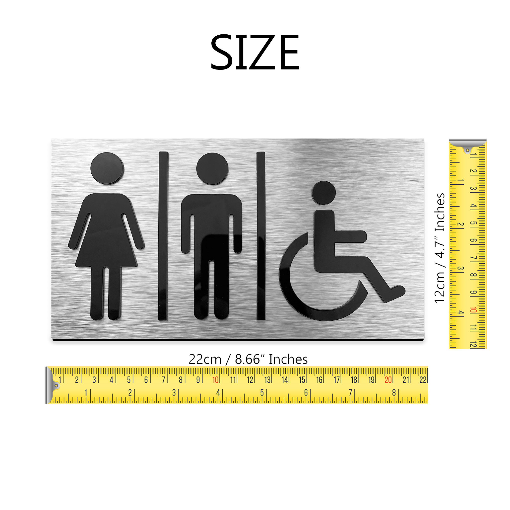 ALL GENDER RESTROOM SIGN - ALUMADESIGNCO Door Signs - Custom Door Signs For Business & Office