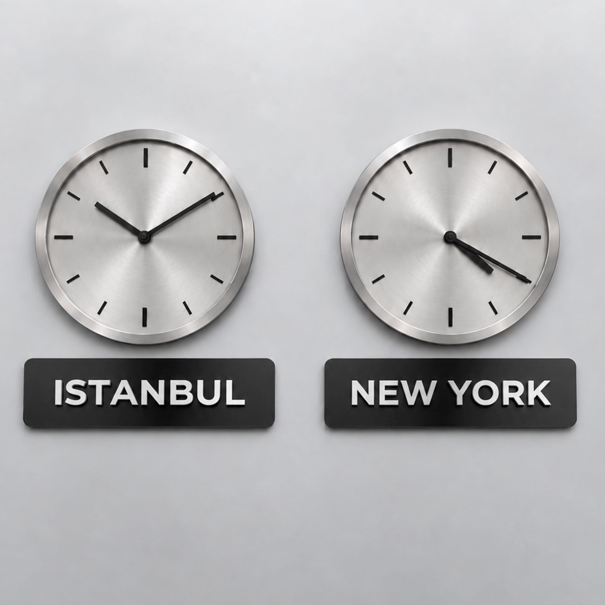 Custom City Name & Time Zone Sign