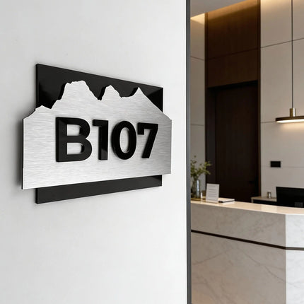 Hotel Room Number Signs