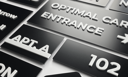 Modern Black Hotel Signage
