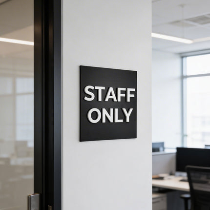 Staff Only Signs