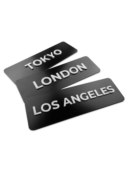 World Clock Sign | Custom Time Zone Wall Signs