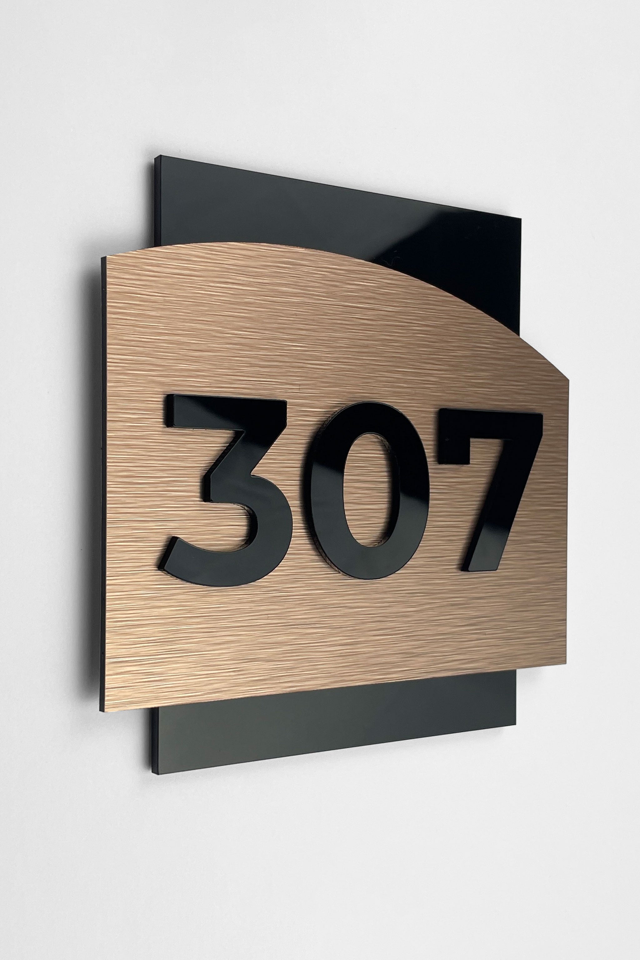 LUXURY HOTEL SIGN - "BRONZE ALUMINIUM & ACRYLIC GLASS" - ALUMADESIGNCO Door Signs - Custom Door Signs For Business & Office