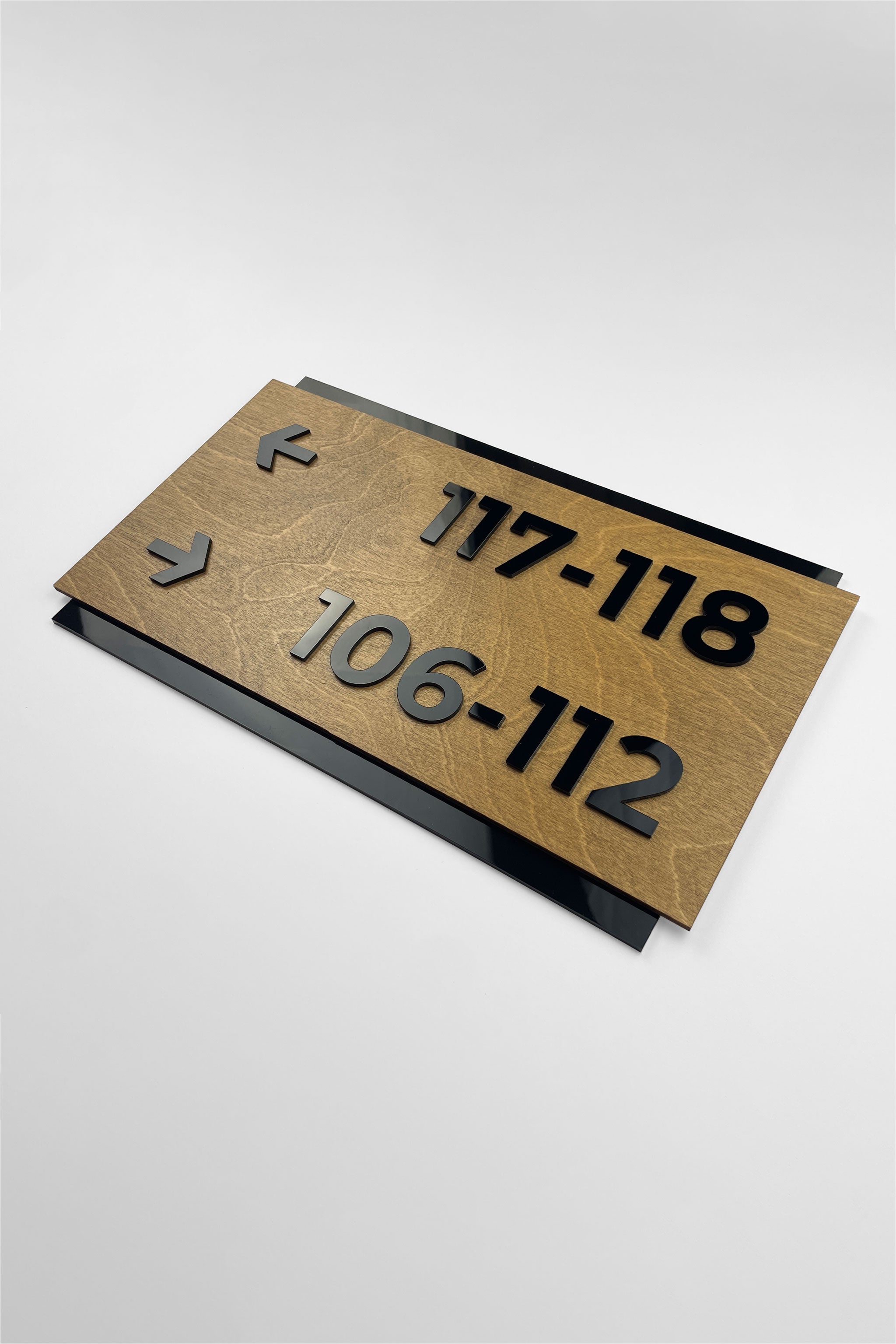 Wayward Sign Directional Way Sign - Birch Wood Wayfinding Signage - ALUMADESIGNCO