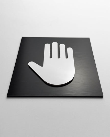 Employees only sign by ALUMADESIGNCO, stylish staff only door plaque for offices, utility rooms, hotels, and modern interior spaces