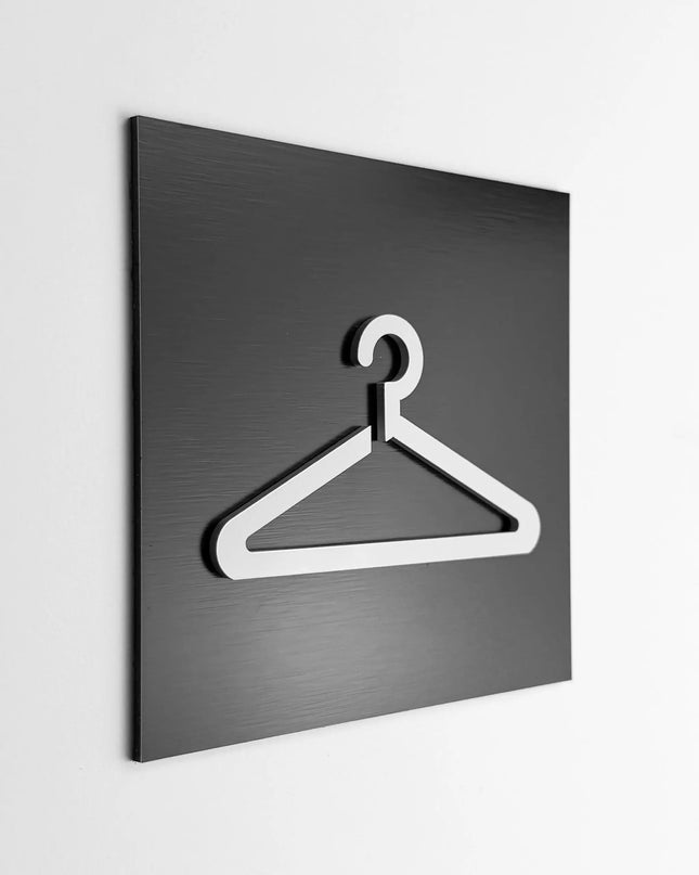 Premium wardrobe plaque by ALUMADESIGNCO, modern closet door sign for residential interiors, hotel rooms, and interior spaces