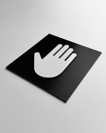 ALUMADESIGNCO staff only door sign with minimalist design, premium employees only signage for offices, hospitality spaces, and commercial buildings