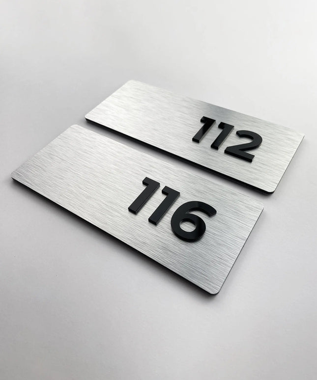 Modern Room Numbers Design Custom Door Signs & Door Numbers for Modern Interiors – ALUMADESIGNCO